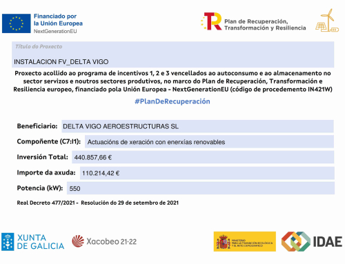 Instalación FotoVoltaica Delta Vigo Aeroestructuras