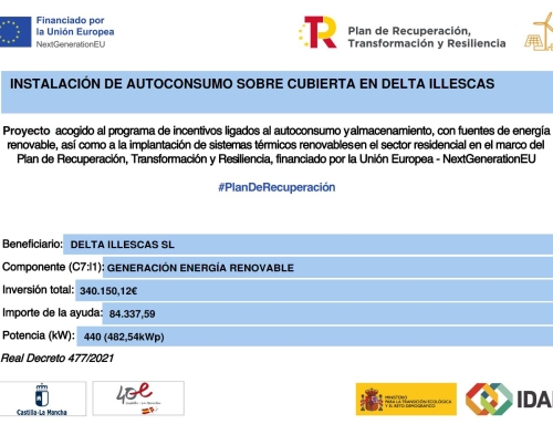 Instalación de autoconsumo sobre cubierta en Delta Illescas